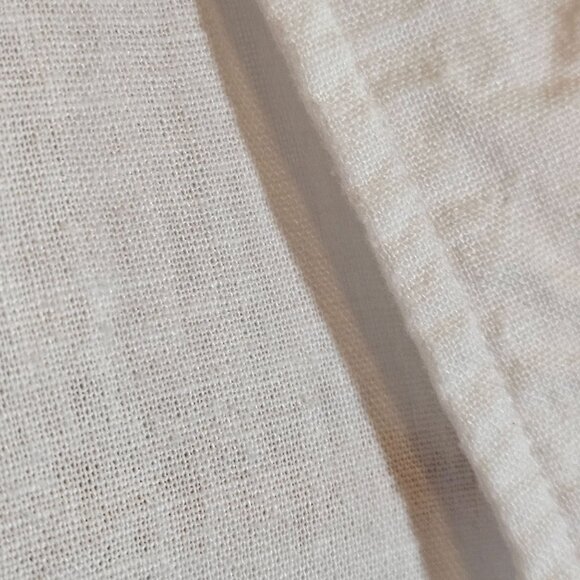 New Gap Women's Bright White Button-Up Shirt S Linen blend Capsule Beach top - Picture 7 of 15